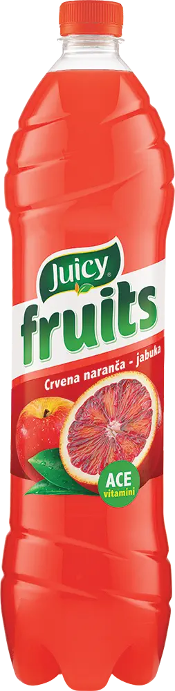 Juicy Fruits, Portokall i kuq & Mollë, 1,5 L